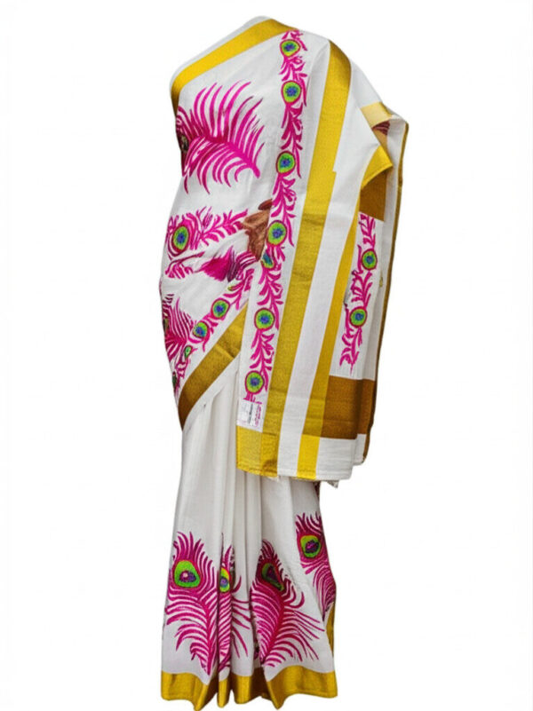Cotton Onam saree
