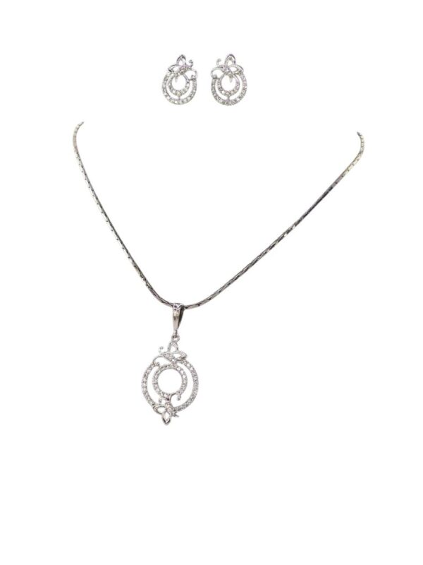 silver-toned pendant