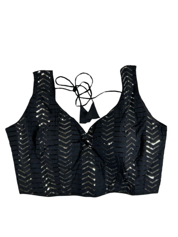 Timeless Black and Gold Sequin Blouse